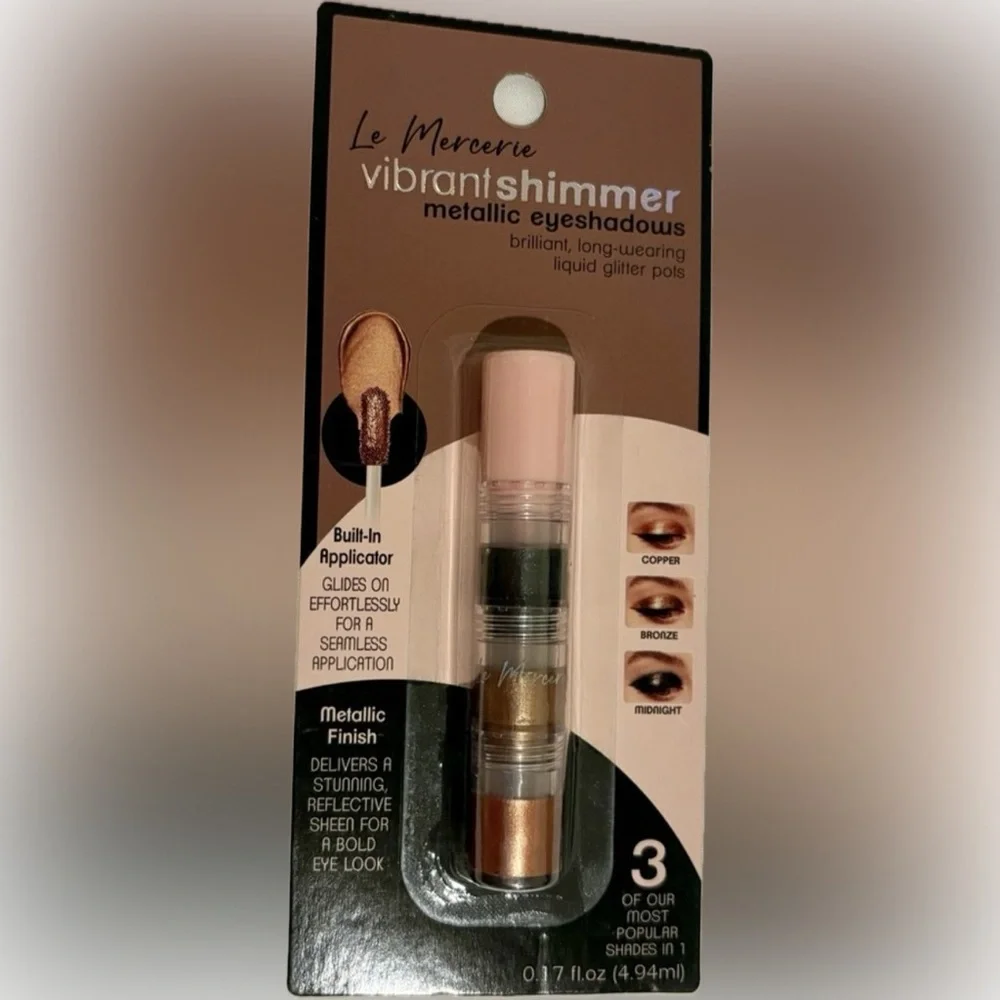 Le Mercerie Set - Vibrant Shimmer Metallic Eyeshadows & Golden Biscotti Bronzer